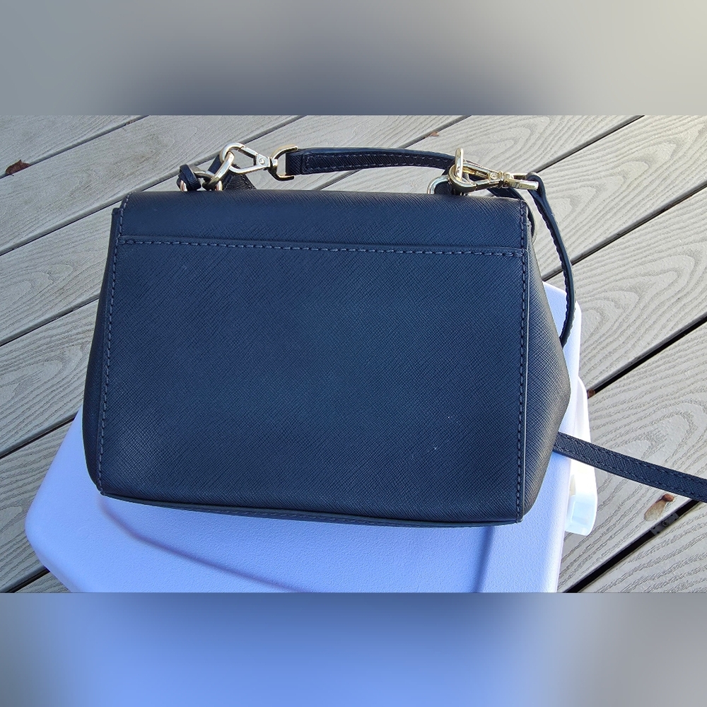 Michael Kors Ava Extra Small Saffiano Crossbody, Navy Blue - Picture 4 of 12